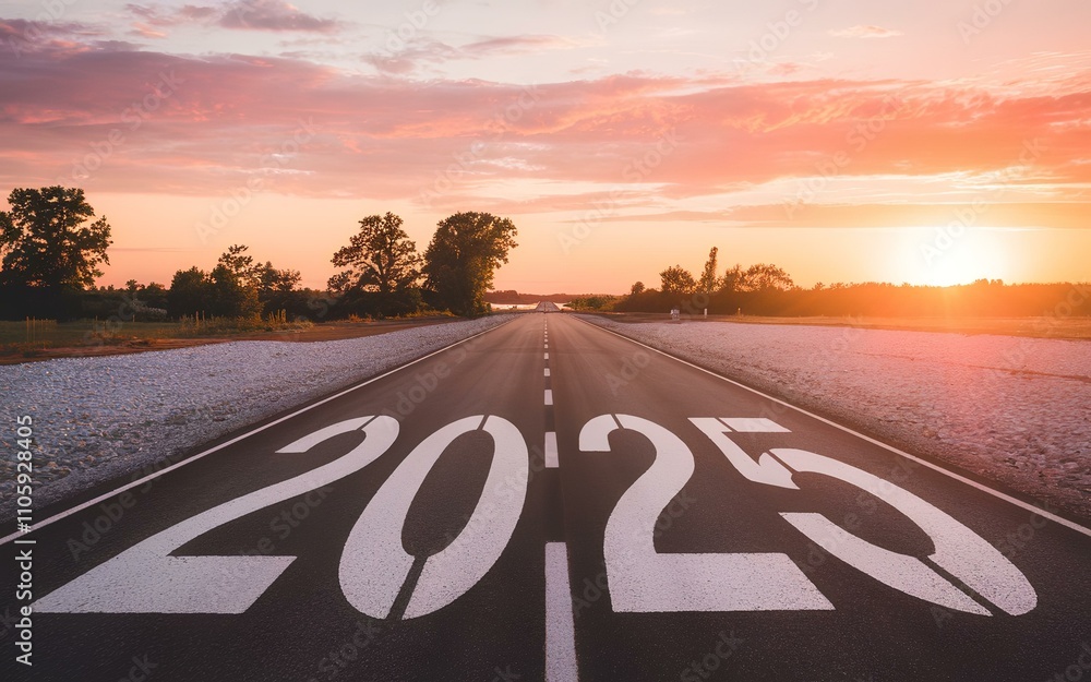 Fototapeta premium road to 2025