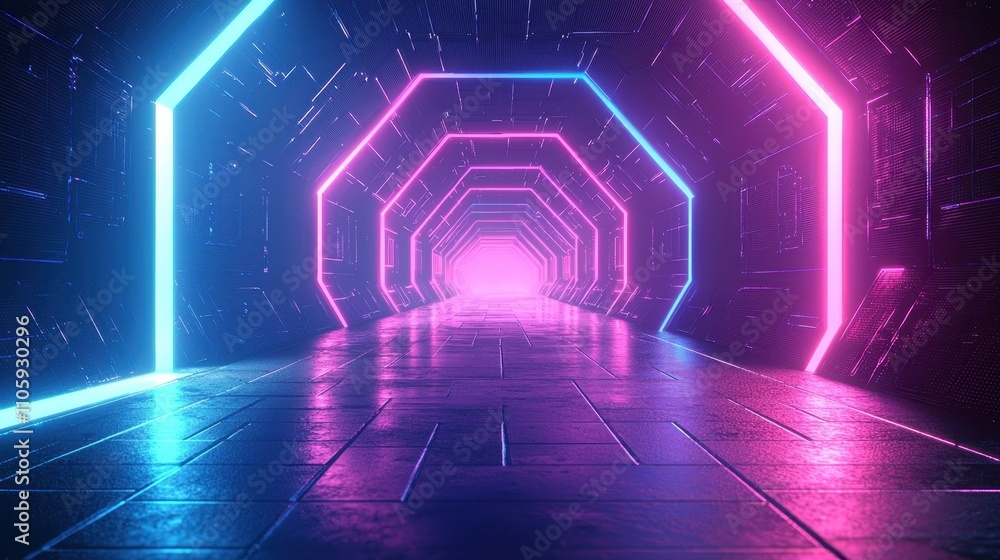 A glowing futuristic background with hexagonal patterns in vibrant neon blue and purple. Subtle gradients add depth, creating a sleek and modern tech aesthetic. The composition feels cutting-edge A glowing futuristic background with hexagonal patterns in vibrant neon blue and purple. Subtle gradients add depth, creating a sleek and modern tech aesthetic. The composition feels cutting-edge