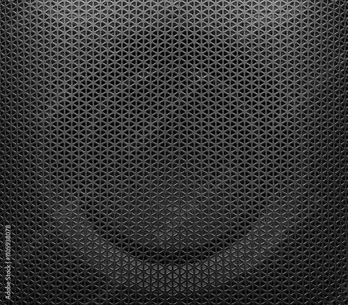 Black iron speaker grid texture. Speaker mesh as background.