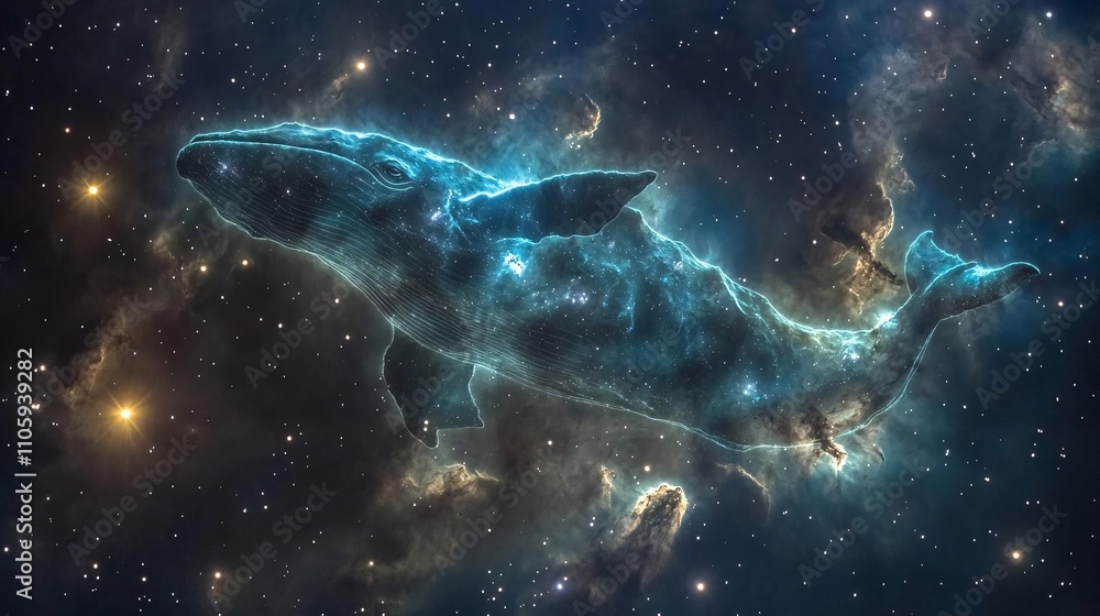 Celestial Whale Cosmic Nebula Space Stars Galaxy Art Celestial Whale Cosmic Nebula Space Stars Galaxy Art