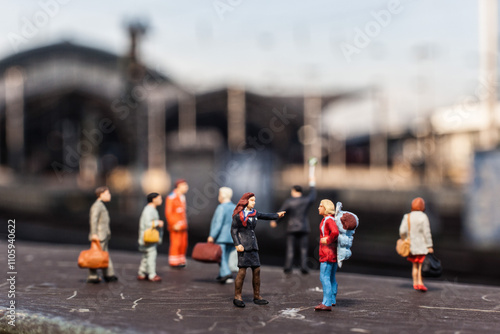 Miniaturfiguren im Kölner Stadtbild photo