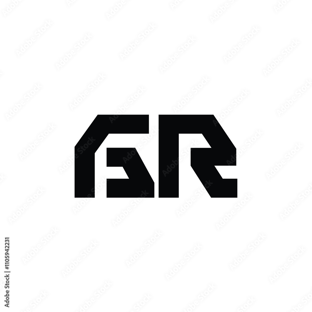 GR monogram logo design letter text name symbol monochrome logotype alphabet character simple logo GR monogram logo design letter text name symbol monochrome logotype alphabet character simple logo