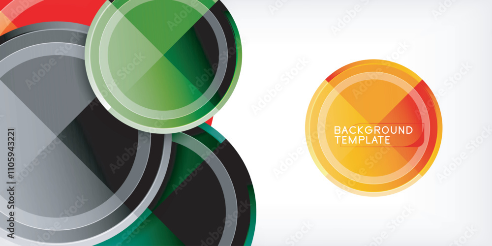 Geometric design abstract background - circles Geometric design abstract background - circles