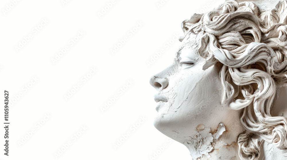 gypsum copy of ancient statue gypsum copy of ancient statue