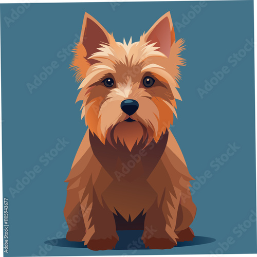 Cairn Terrier dog breed graphic showcasing their love and loyalty to humans; perfect for pet-themed designs and products.