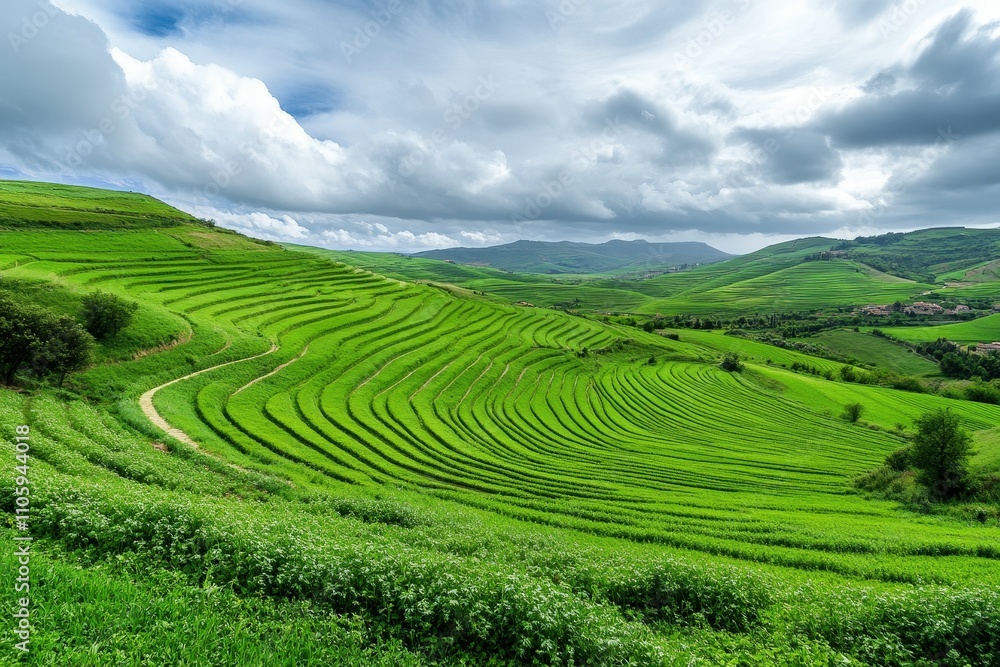 Generational Legacy. Expansive family-owned agricultural plantation farm concept. Beautiful simple AI generated image Generational Legacy. Expansive family-owned agricultural plantation farm concept. Beautiful simple AI generated image