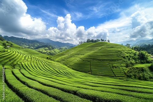 Generational Legacy. Expansive family-owned agricultural plantation farm concept. Beautiful simple AI generated image