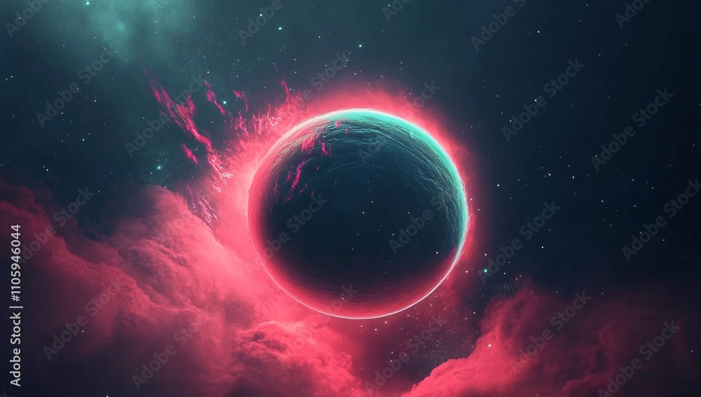 Obraz premium An abstract representation of the science of the universe.