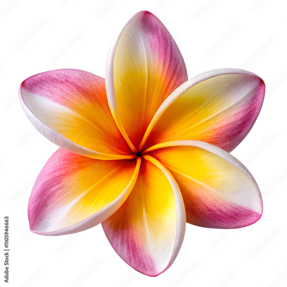 beautiful plumeria isolated top view isolated on transparent background beautiful plumeria isolated top view isolated on transparent background