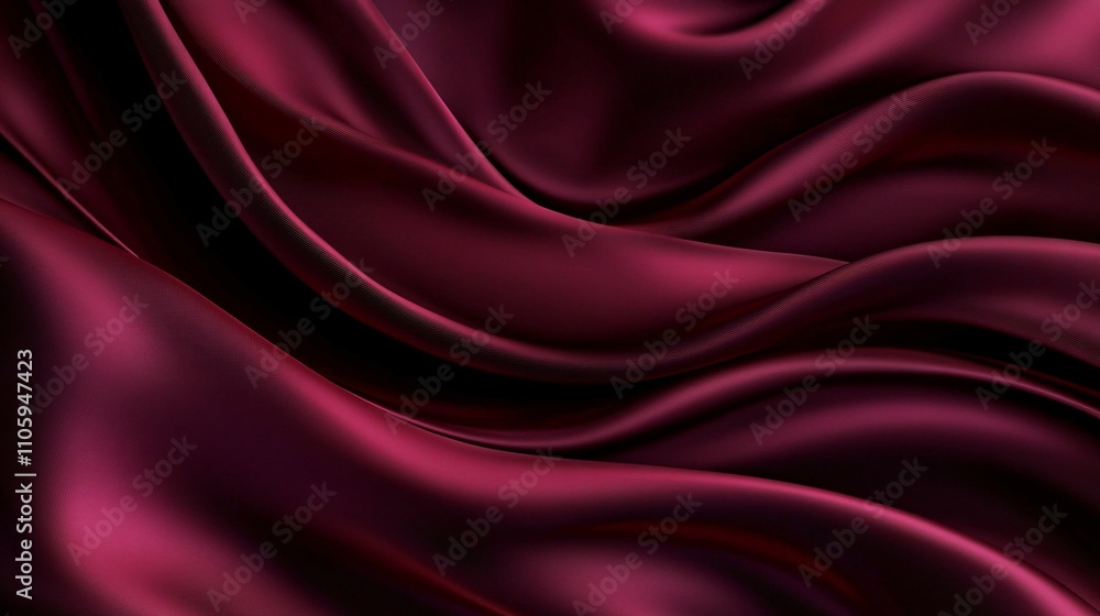 Sumptuous burgundy silk texture exudes elegance and luxury. Sumptuous burgundy silk texture exudes elegance and luxury.