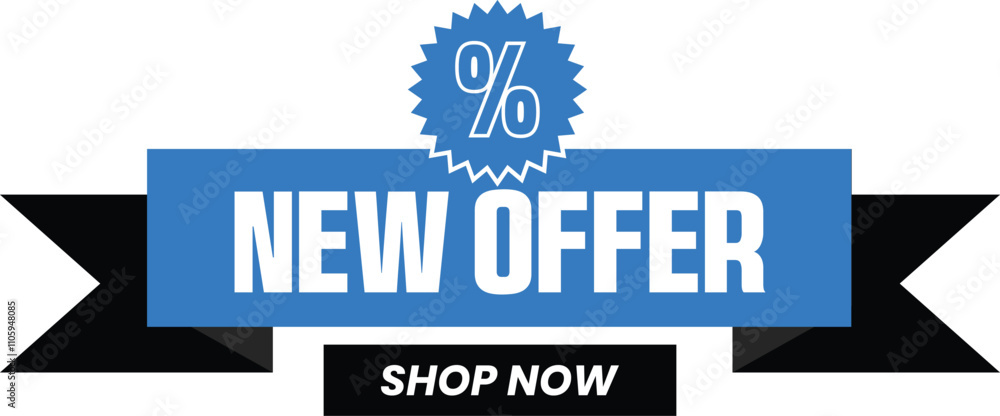 New Offer Promotional Ecommerce Offer Design Marketing Symbol