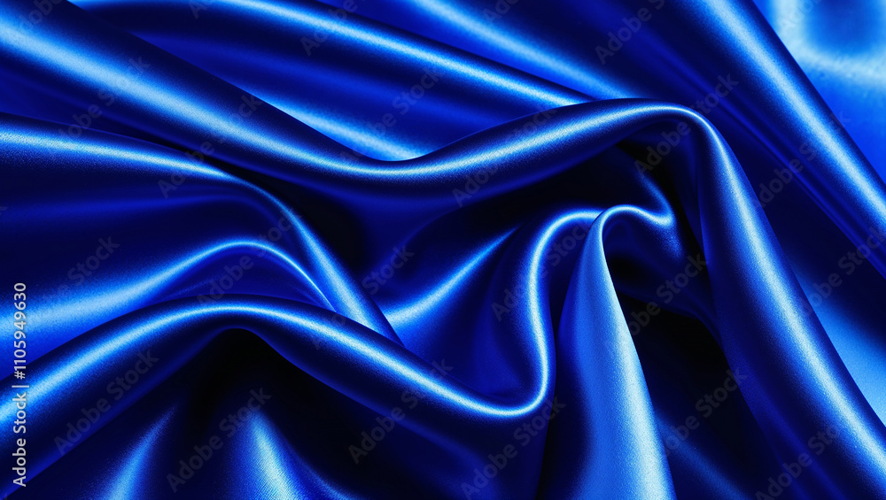 Blue fabric with a swirling pattern Blue fabric with a swirling pattern