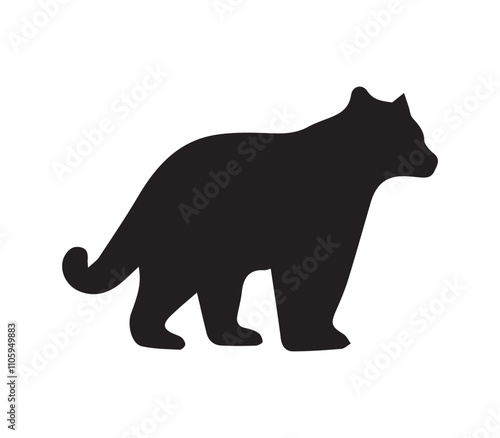 silhouette of a bear