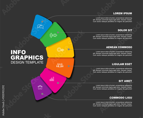 Infographic design template with place for your data. Vector illustration.