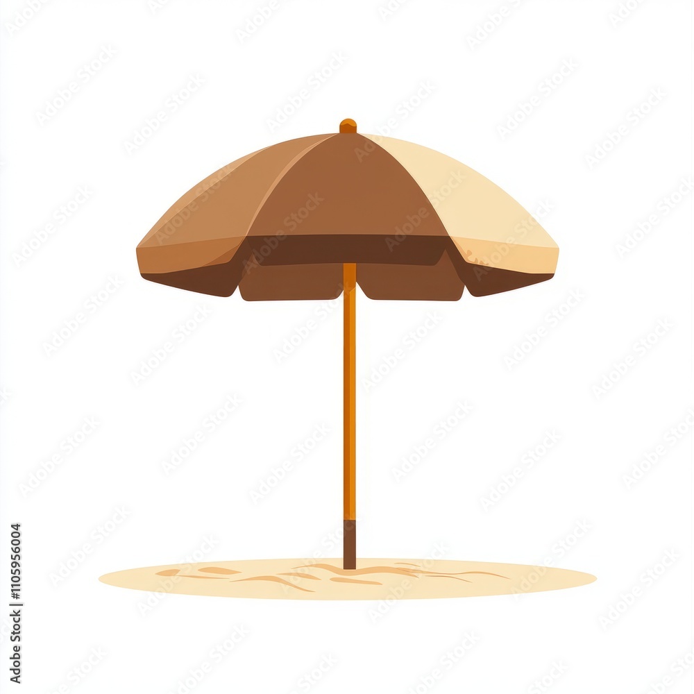 Beach Umbrella Illustration Beach Umbrella Illustration