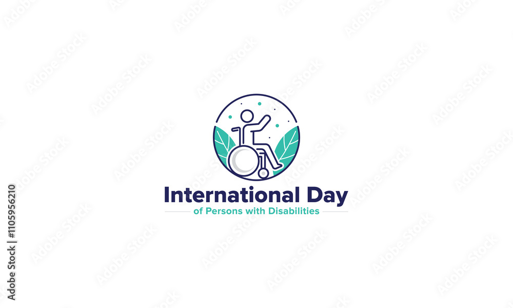 International Day of Persons with Disabilities Logo Vector Design International Day of Persons with Disabilities Logo Vector Design