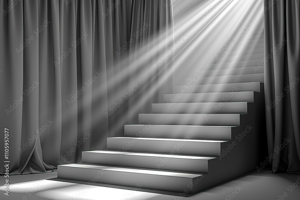 Obraz premium Stairs with a sense of design. textures of architecture