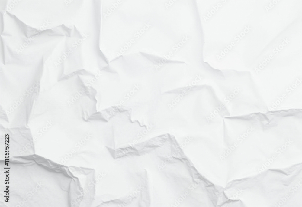 Obraz premium white crumpled paper
