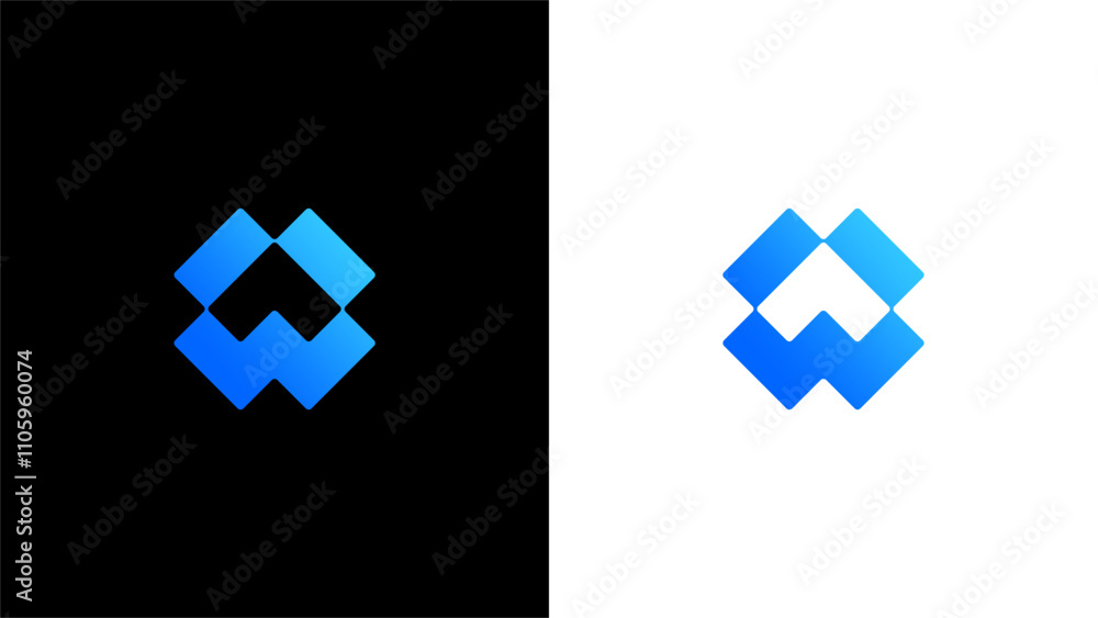 Obraz premium Letter W box or W pack logo concept vector icon