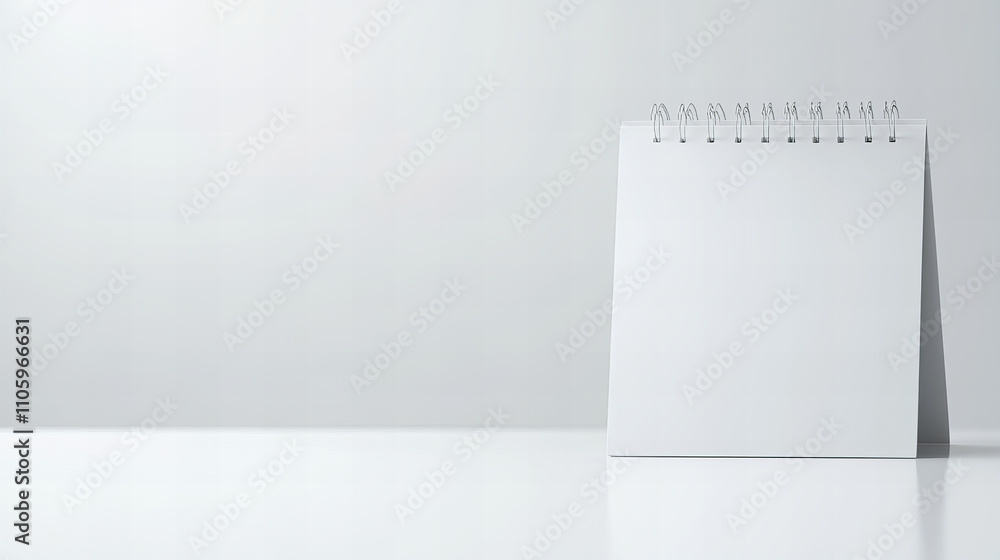 Blank desk calendar transitions from December, marking the start of a new year ahead with potential and opportunities Blank desk calendar transitions from December, marking the start of a new year ahead with potential and opportunities