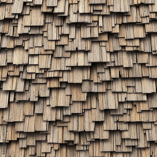 Abstract pattern of overlapping wooden shingles, shingles, construction, abstract photo