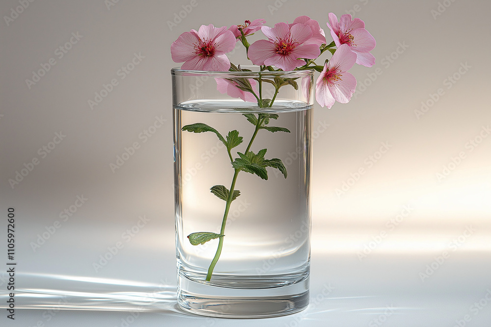 vase en verre transparent avec une forme cylindrique fine, design minimaliste, fleurs, décoration, objet 3D réaliste, HDR, photographie immobilière, décoration, tendance vase en verre transparent avec une forme cylindrique fine, design minimaliste, fleurs, décoration, objet 3D réaliste, HDR, photographie immobilière, décoration, tendance