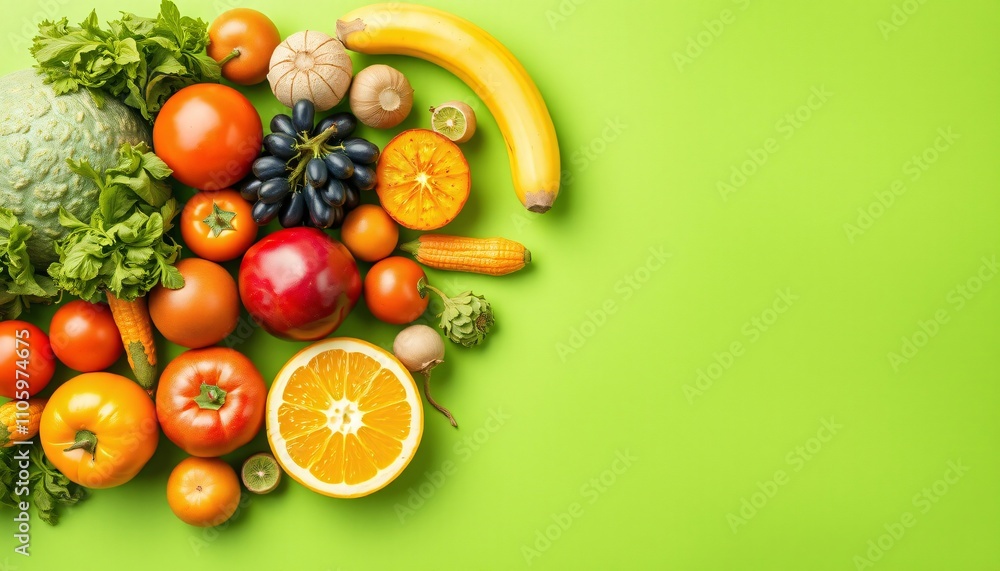 Healthy eating, fresh produce, vibrant colors Healthy eating, fresh produce, vibrant colors