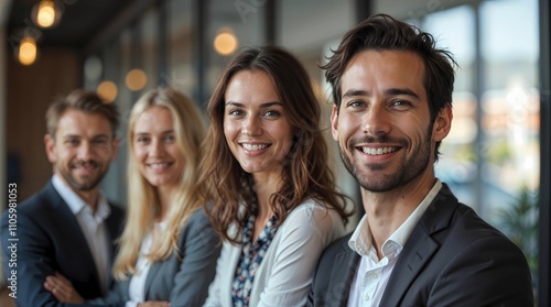 Image of inclusion, diversity and entrepreneurs in the office, working as a team, supported and happy. Smile, collaborate and be inclusive with your team of employees through mission