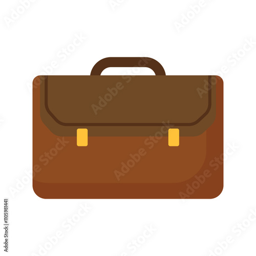Illustration of brown briefcase