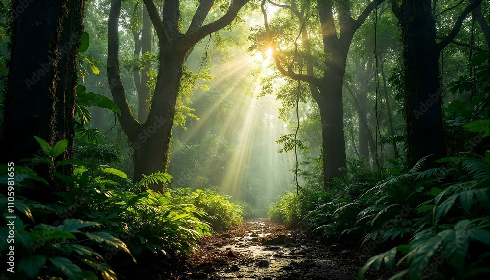Fototapeta premium morning in the forest