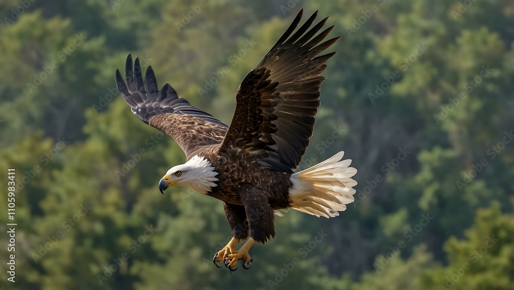 Eagle hunting a dove in flight. Eagle hunting a dove in flight.