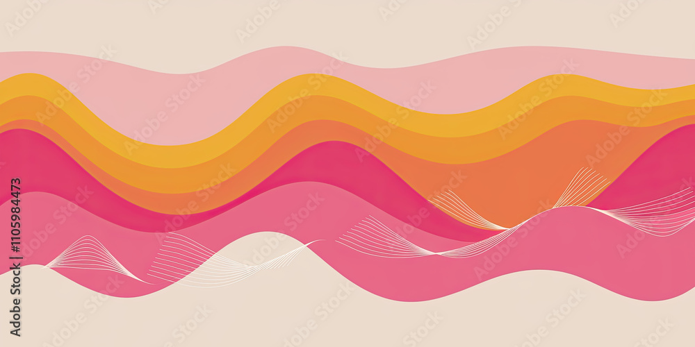 Dynamic Washi Paper Pattern with Vibrant Flowing Waves Dynamic Washi Paper Pattern with Vibrant Flowing Waves