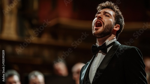 Tenor Singer Performing Opera Concert Classical Music Stage