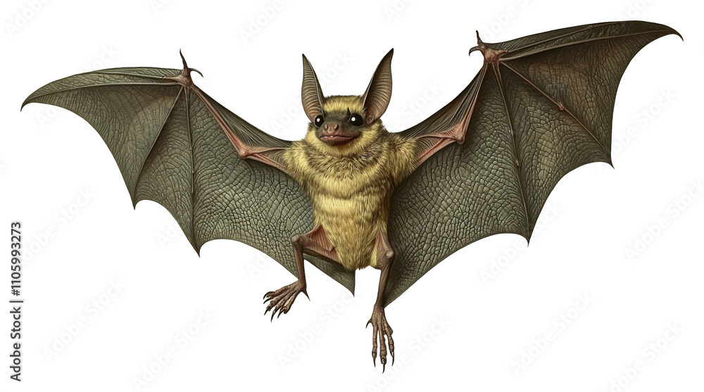 Fototapeta premium Pallid Bat in Flight Night Wildlife Nature Animal Mammal
