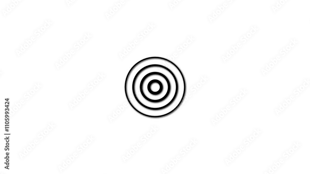 glowing Digital radio wave animation. Radio wave on world map,Technology radio waves signal icon animation. Radar icon animation on dark background.. glowing Digital radio wave animation. Radio wave on world map,Technology radio waves signal icon animation. Radar icon animation on dark background..