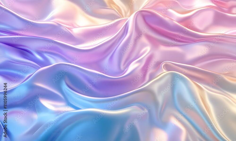 Abstract background featuring holographic foil with pastel hues arranged in a seamless Abstract background featuring holographic foil with pastel hues arranged in a seamless