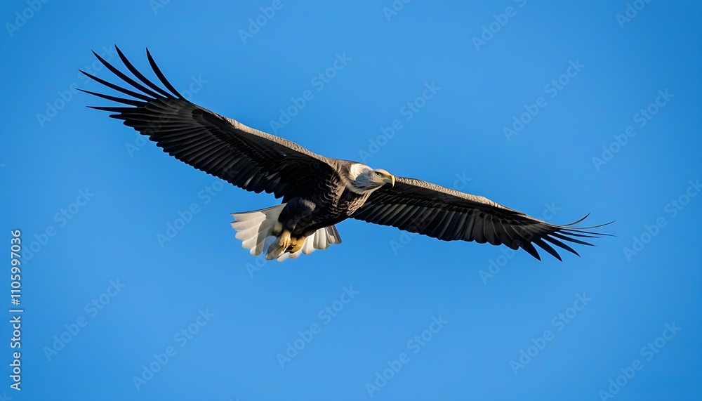Soaring Eagle in the Sky, Amazing Natural Scenery. Soaring Eagle in the Sky, Amazing Natural Scenery.