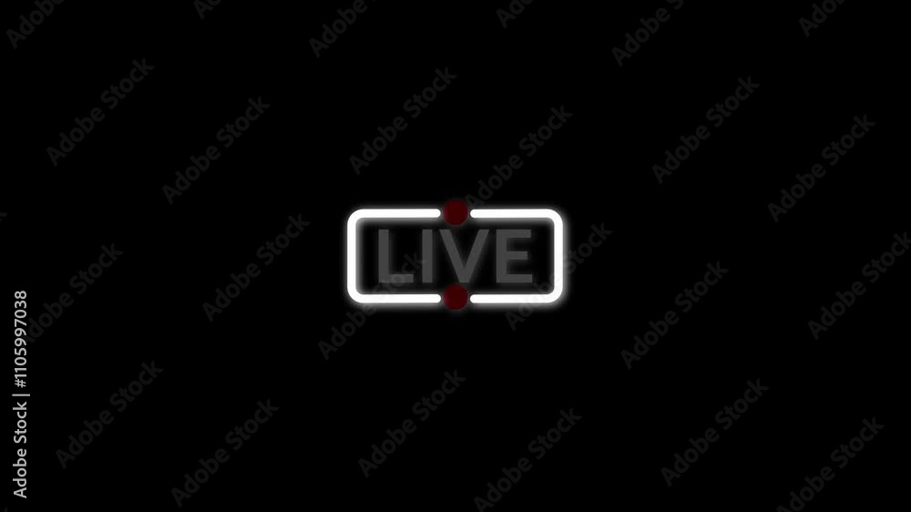 Live video streaming red icon animated design,live video broadcasting icon animation, live icon symbol with text Live video streaming red icon animated design,live video broadcasting icon animation, live icon symbol with text