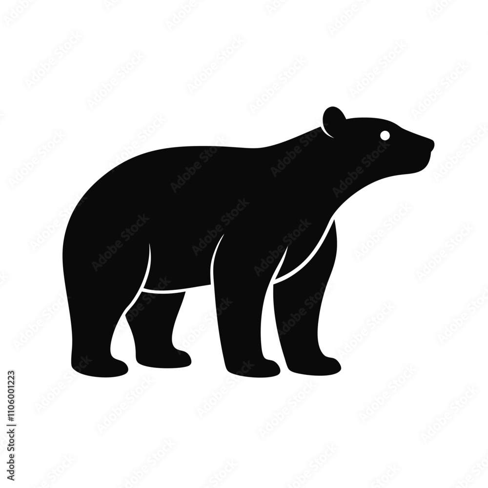 Fototapeta premium silhouette of bear