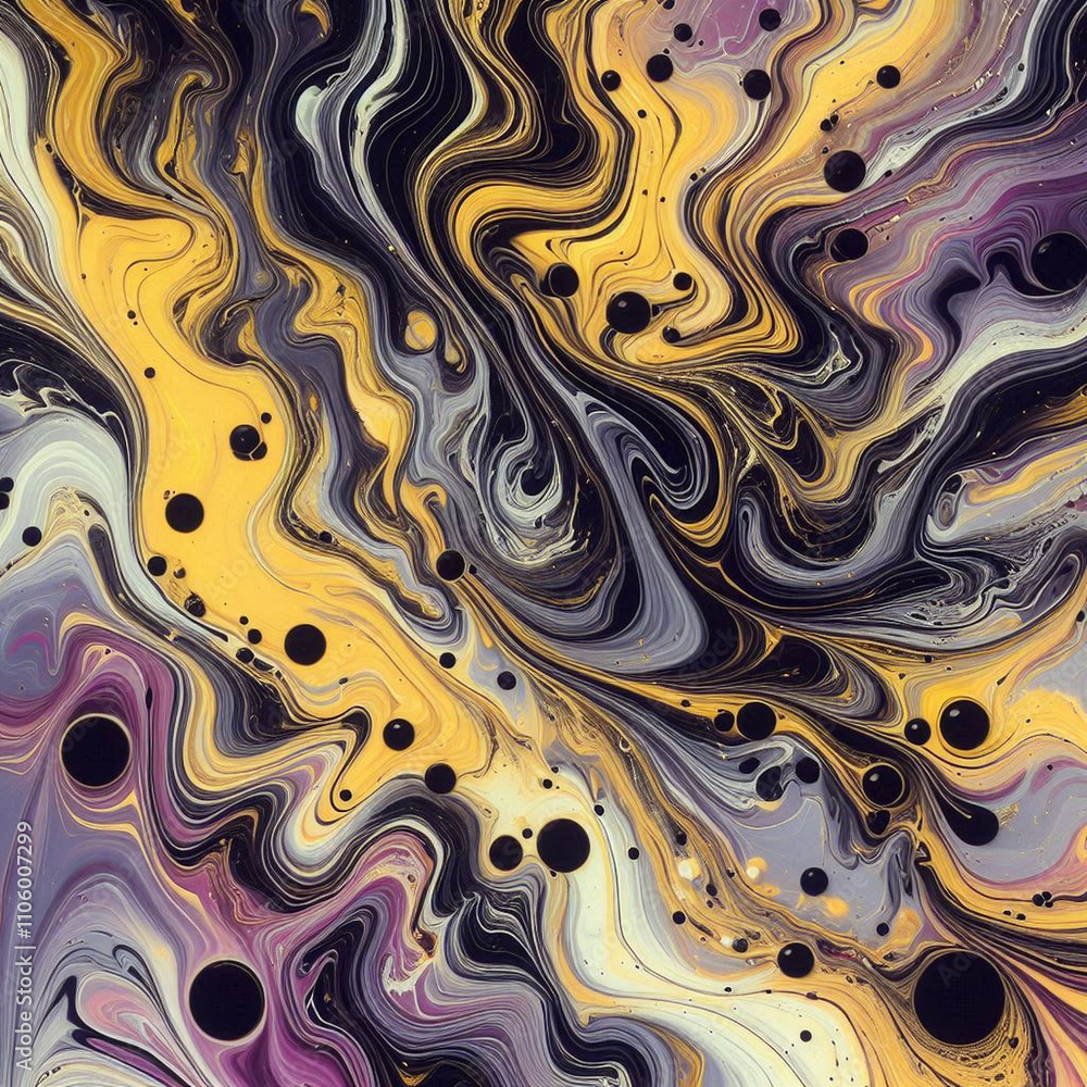 Majestic Nightfall Swirls: Abstract flowing art in twilight colors Majestic Nightfall Swirls: Abstract flowing art in twilight colors