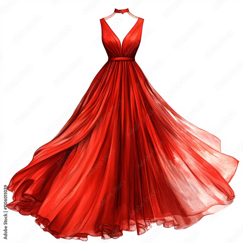 dress isolated on white background dress isolated on white background