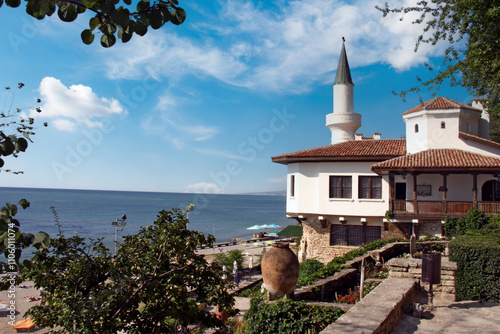 The Balchik Palace, Bulgaria. Known as the the Quiet Nest Palace, it was constructed between 1926 and 1937.