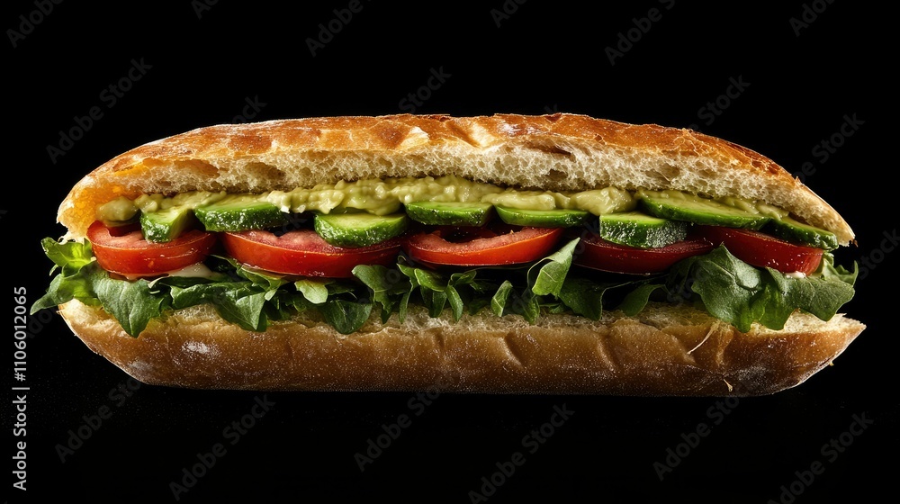 A gourmet twist on the BLT sandwich, featuring avocado and aioli, served on artisan sourdough bread A gourmet twist on the BLT sandwich, featuring avocado and aioli, served on artisan sourdough bread