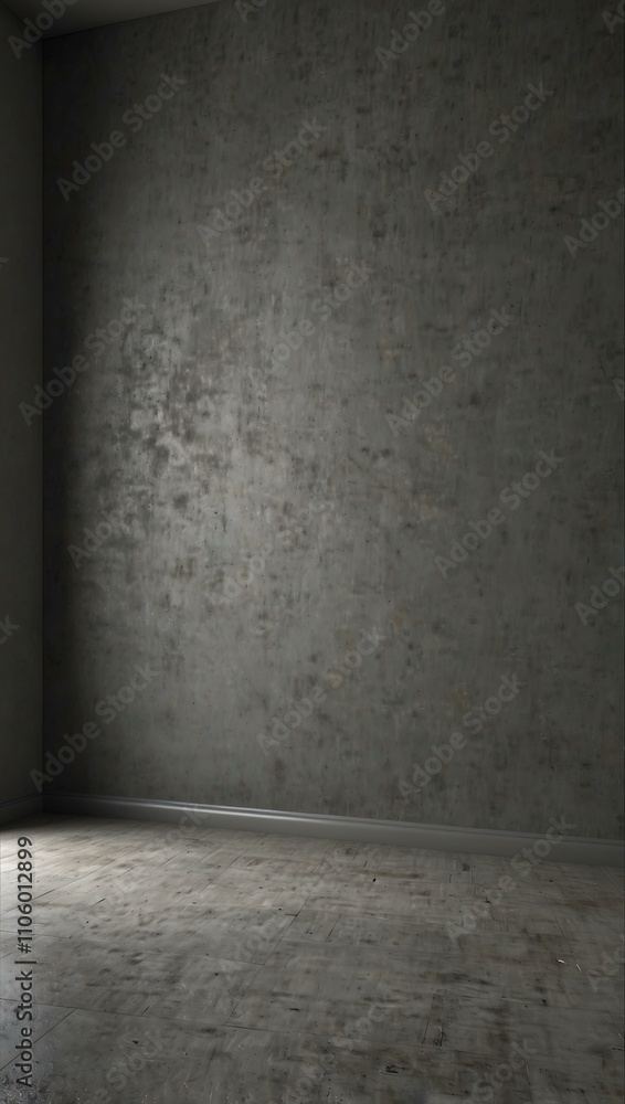 Empty room with simple walls, 3D illustration. Empty room with simple walls, 3D illustration.