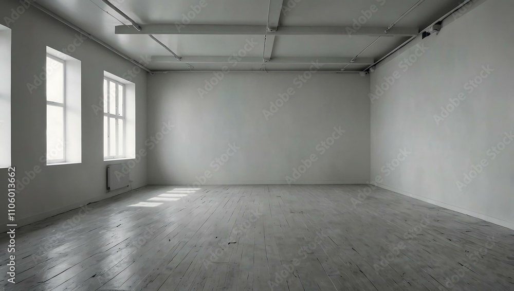 Obraz premium Empty white room.