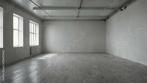 Empty white room.