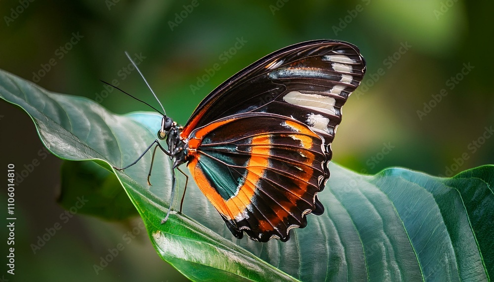 Obraz premium butterfly on a leaf