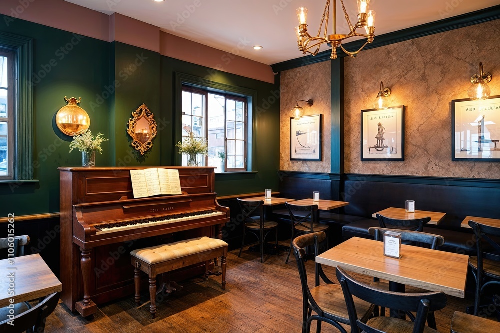 Cozy Soul Caf� Interior Design with Nostalgic Piano and Unique Chic Vibe Cozy Soul Caf� Interior Design with Nostalgic Piano and Unique Chic Vibe