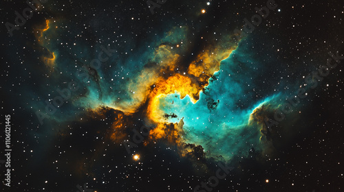 Abstract photos of nebulas