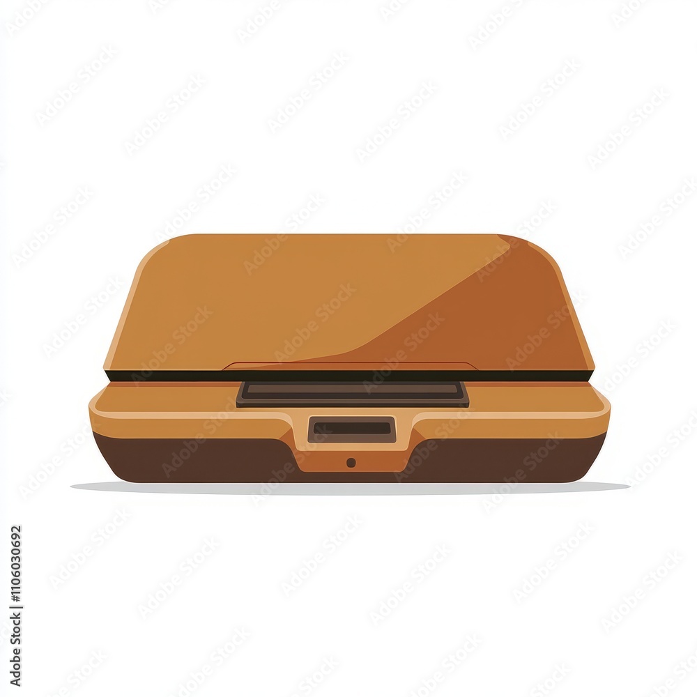 Retro Orange Device Illustration Retro Orange Device Illustration